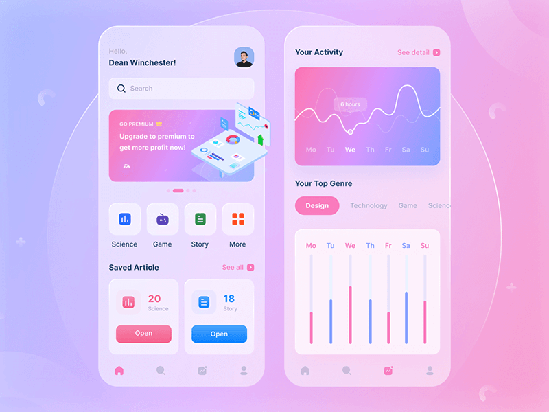 App Ui Design & Develop